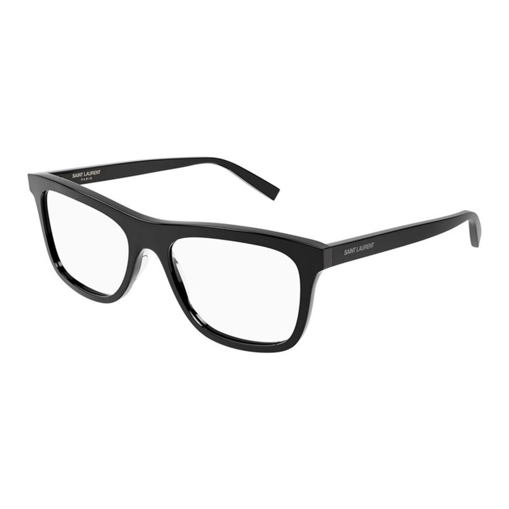 Saint Laurent SL 481 001 Black Acetate Square Eyeglasses 55mm